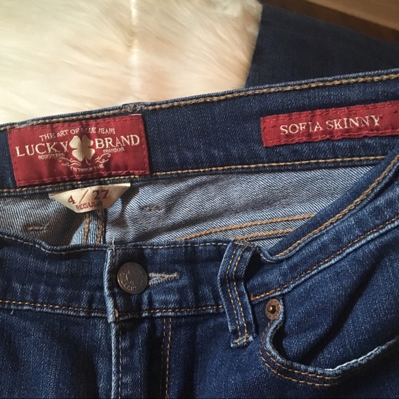 Lucky Brand Sofia Skinny Blue Denim Stretch Jeans - Picture 4 of 8